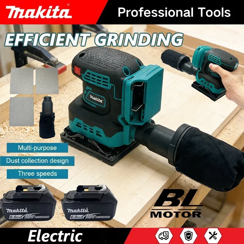 

Makita Electric Flatbed Sander Rechargeable Cordless Sandpaper Machine Sanding Polishing Waxing Machine Electric Sandpaper