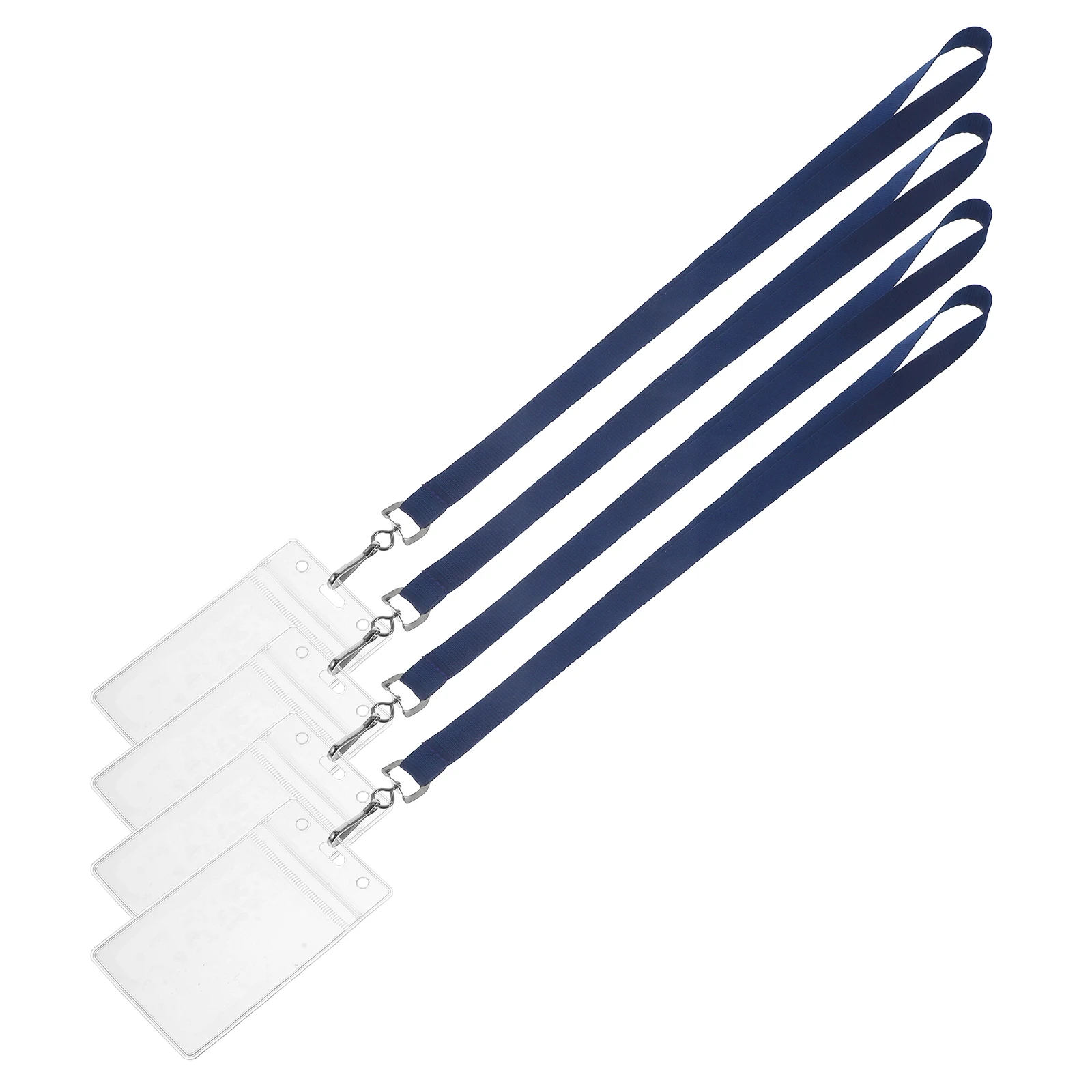

4 Pcs Water Proof Certificate Lanyard Belt Lanyards Badge Polyester Card Holder for