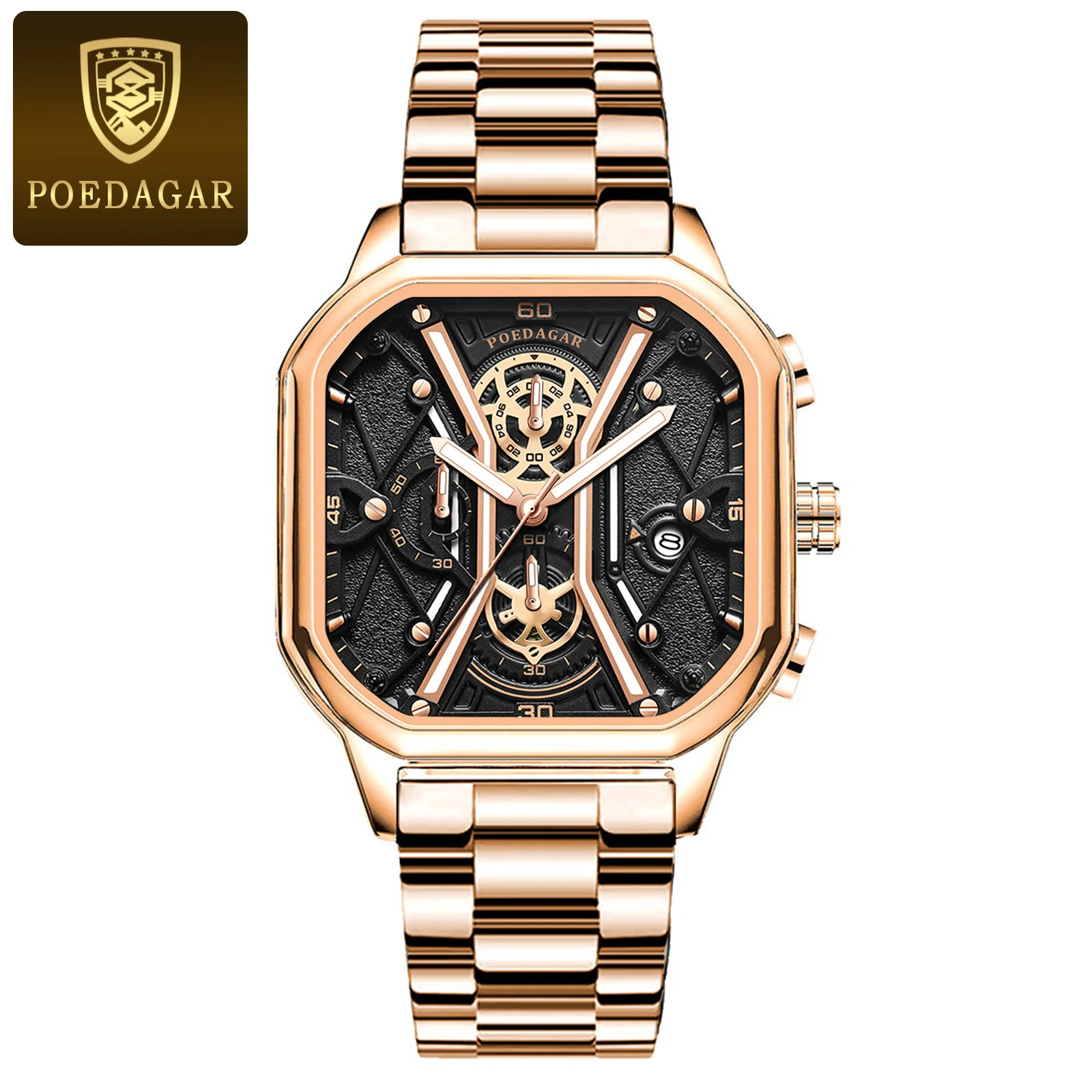 Poedagar - AliExpress 0 メンズ 防水 POEDAGAR 腕時計 高級男の腕時計 