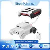 Genkinno P2 Master Kit Pool Vacuum Cleaner for Floor & Surface Cleaning, Robotic Pool Cleaner Lasts 120 Mins Big Basket Capacity
