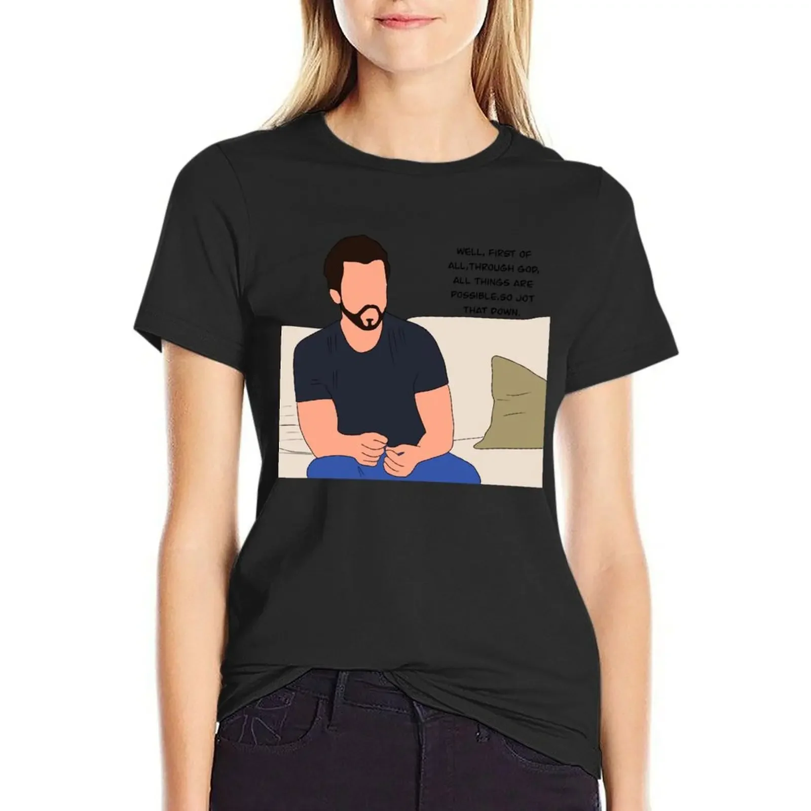 

Well, first of all, through God all things are possible, so jot that down. T-Shirt aesthetic clothes womans clothing