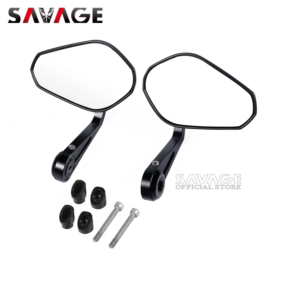 E9 Convex Handlebar End Rearview Mirror For Honda CB500 Hornet 500 CB750 Hornet 750 CB 125R 250R 300R 300F 500F 650F 650R 1000R