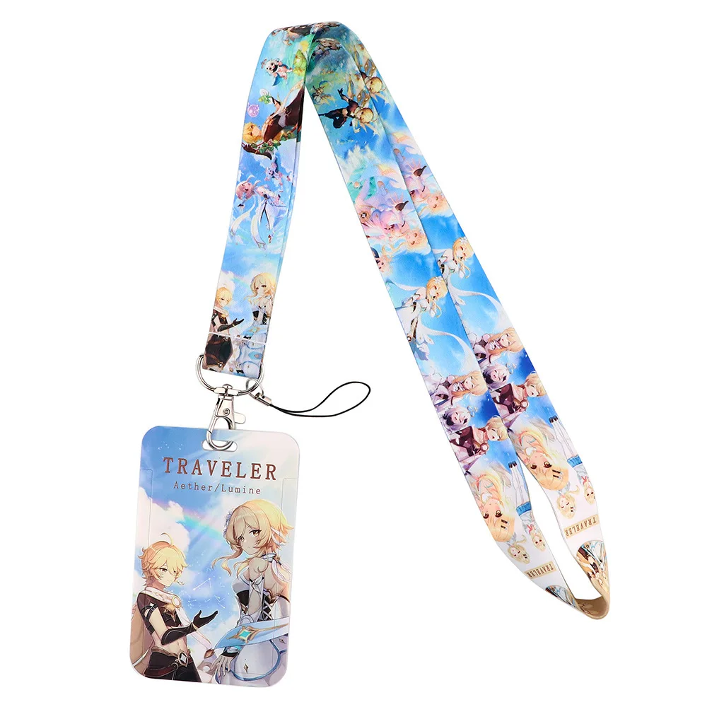 All roles Genshin Impact Mobile phone Rope card holder Public transport work card Student card Factory card Exhibition Student image 2