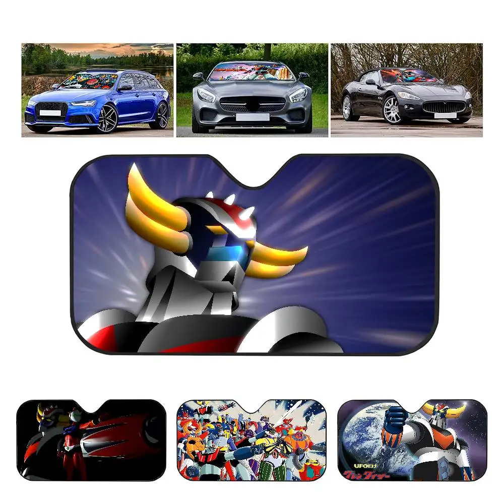 

Cartoon G-Goldorak Windshield Sunshade Anime Cute Car Front Windshield 70x130cm Sun Visor Heat Reflector