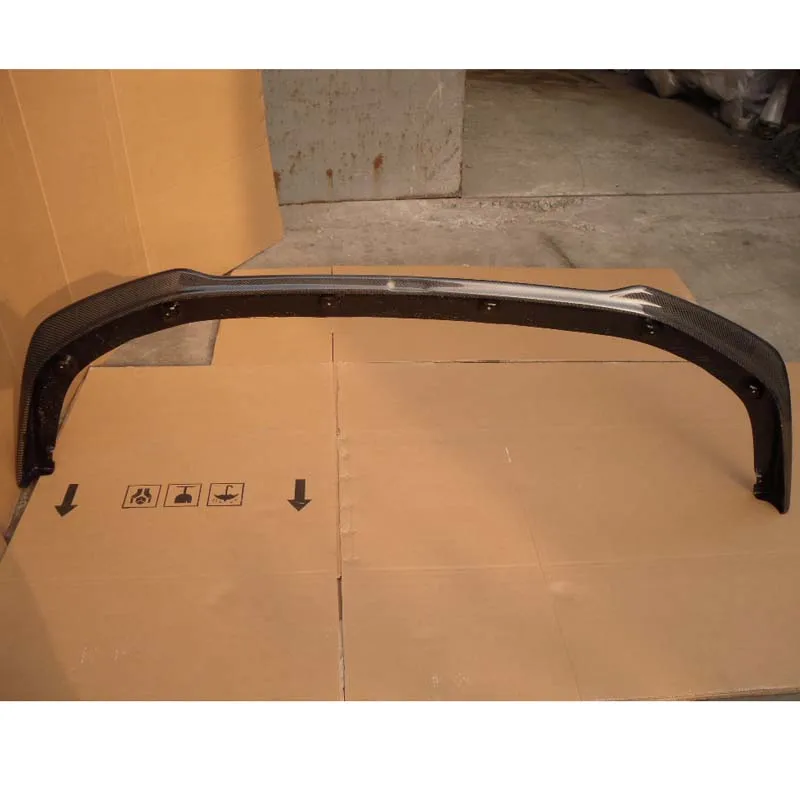 For 2008-2012 Lancer Evolution X EVO X Ralliart Style Front Bumper Lip Valance CF Carbon Fiber 6