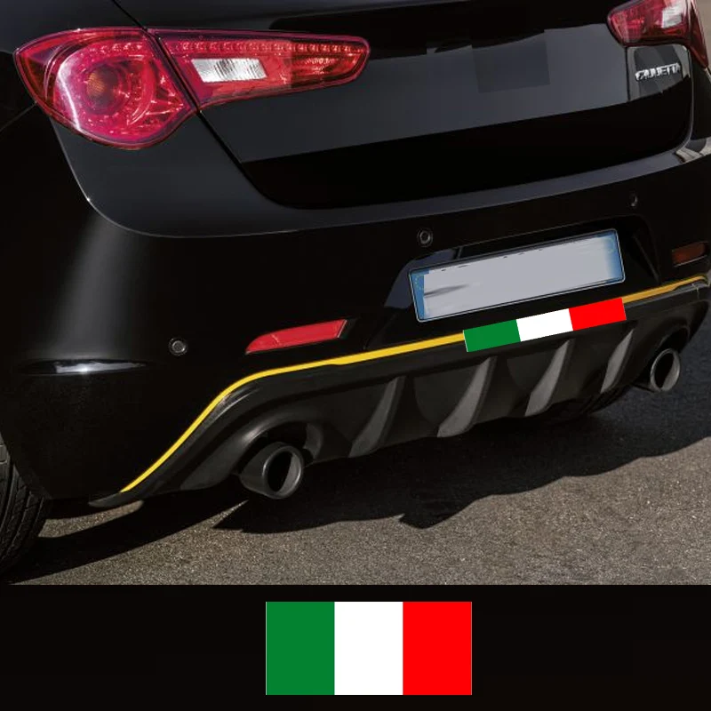 แถบสติกเกอร์รูปลอกไวนิลหลอดไฟเลี้ยวธงชาติอิตาลีสำหรับ Fiat 500 Abarth Sport 595 695 Punto Bravo Tipo 500E 500L 500X