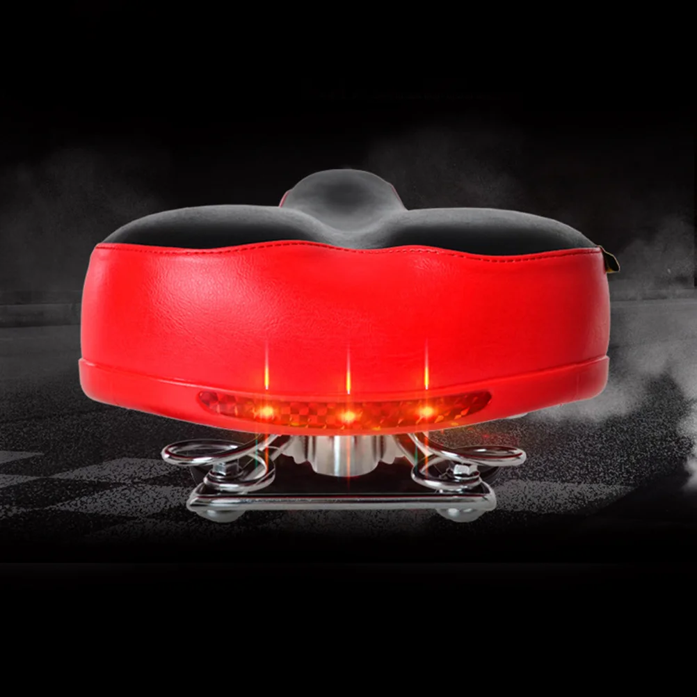 

Electric Bike Saddle Thick Padded Dual Spring Suspension Comfortable Seat for Mountain Bicycle Replacement Saddle