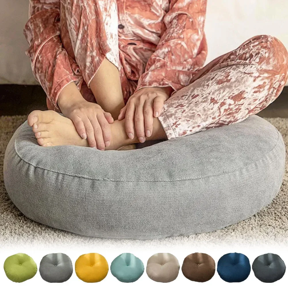 

1PC Big Floor Seat Pillow Meditation Yoga Round Tatami Kids Seat Pads Mat Pouf Sofa Chair Bed Car Seat Back Pillows Cushions 방석