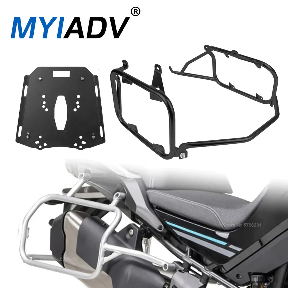 Top Case Panniers Luggage Rack For CFMOTO 450MT MT450 450 MT 2024 2025 Motorcycle Saddlebag Saddle Bag Stainless Steel Bracket