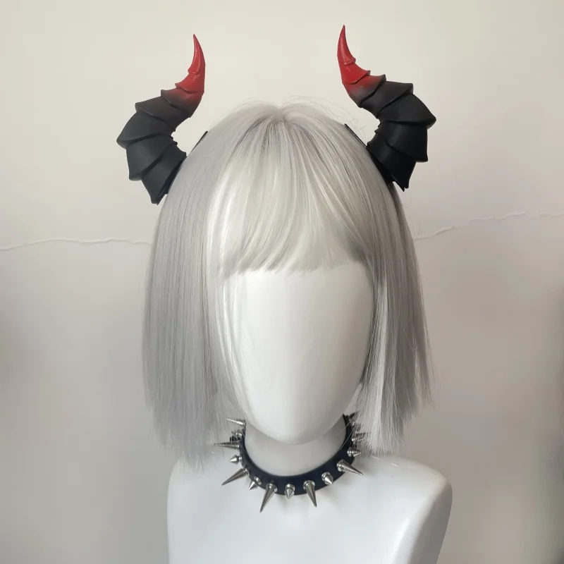 

13cm Animal Horn Headband Handmade Halloween Gothic Dark Artificial Horns Cosplay Pros