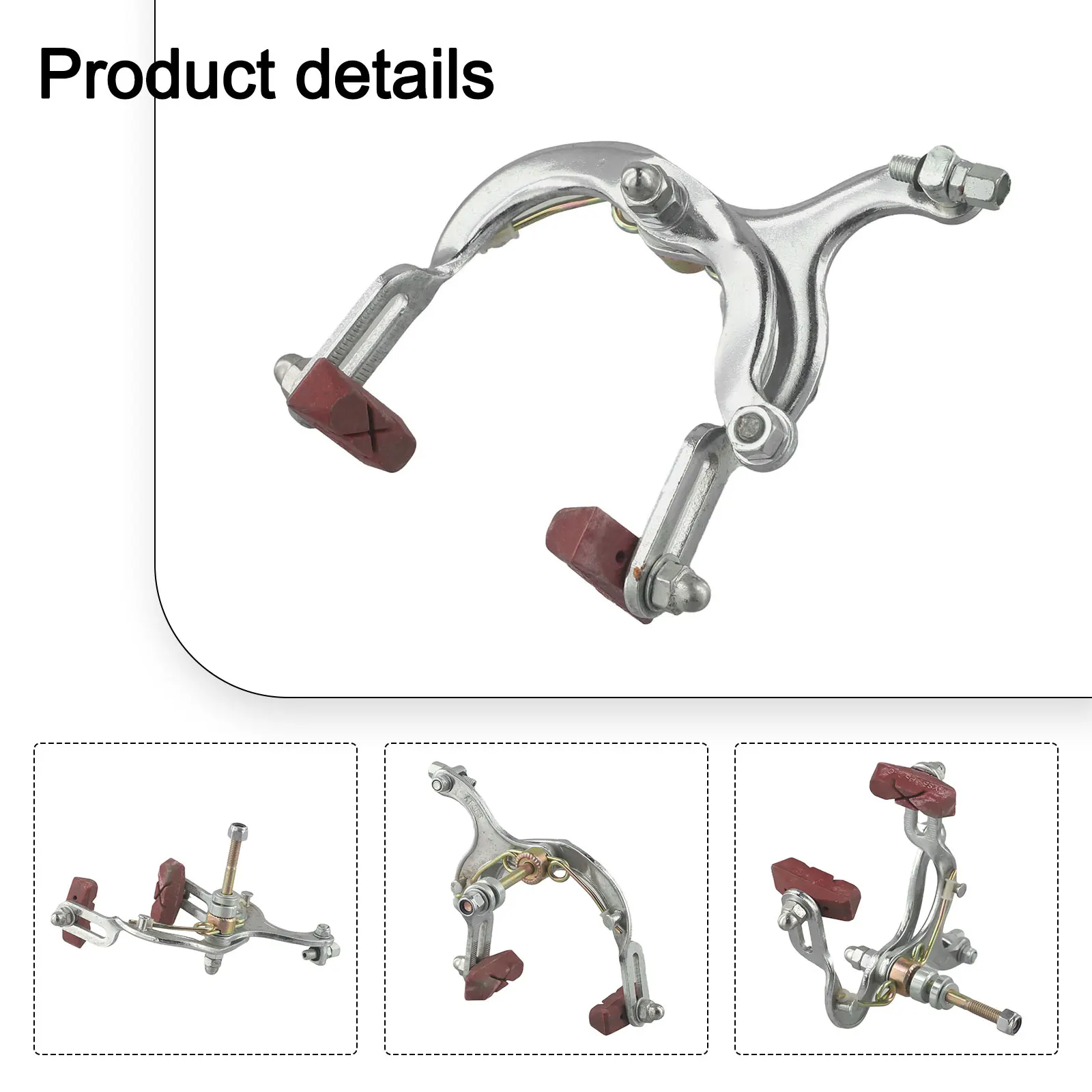 Chrome-plated Caliper Brake Bicycle Brake Easy Installation High-quality Chrome-plated Hassle-free Installation