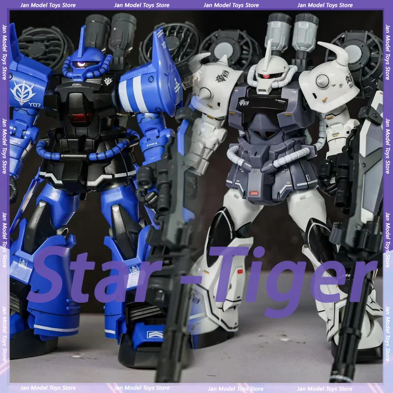 NEW STAR HG 1/144 MS-07B-3 Gouf Tiger Assembly Model Kit Flight Backpack Sets Action Figure Blue White Plastic Model Kits Custom