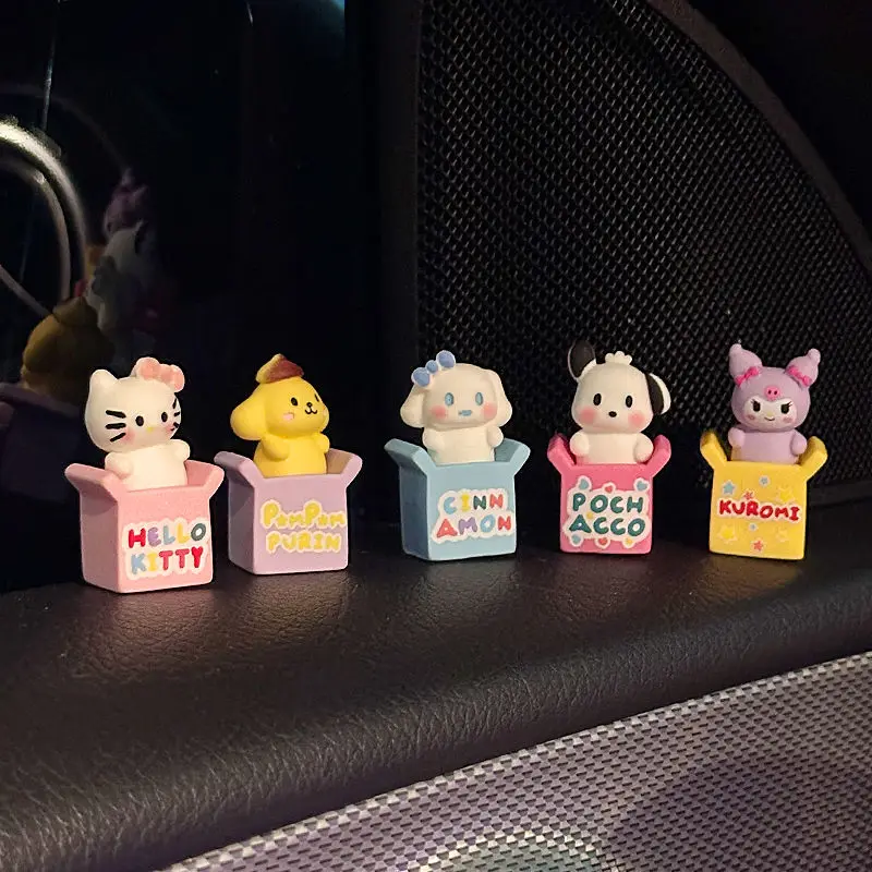 Sanrio Kawaii Anime Figure Hello Kitty Car Ornaments Car Decoration Car Dashboard Decoration Car Center Console Decoration 2024