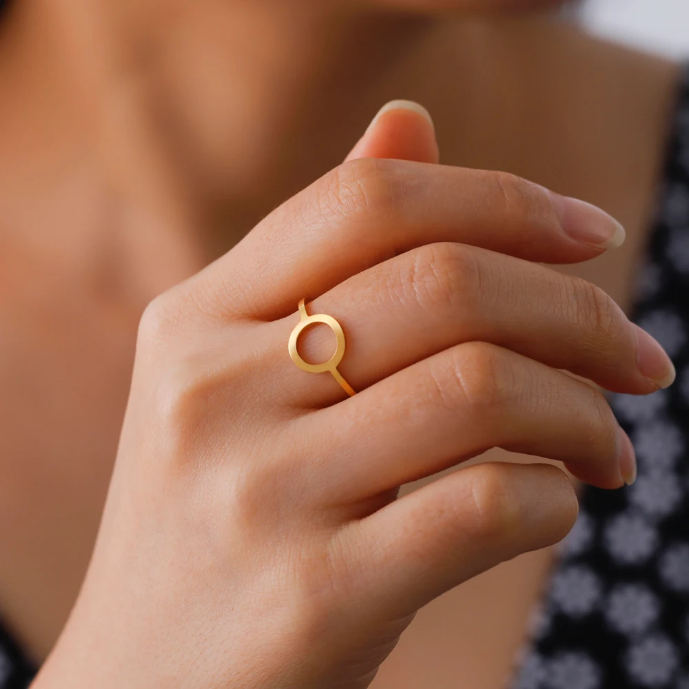 COOLTIME Rechteckige geometrische Ringe, offen, verstellbar, Edelstahlringe für Männer und Frauen, Statement-Schmuck, Geschenk, 2026, Neu – Detail 13