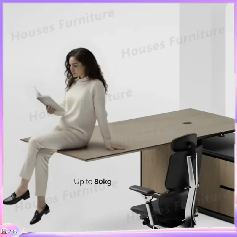 Modern Executive Desk Computer Workstation Durable Office Furniture for Boss Manager Home Office Table Writing Desk Study