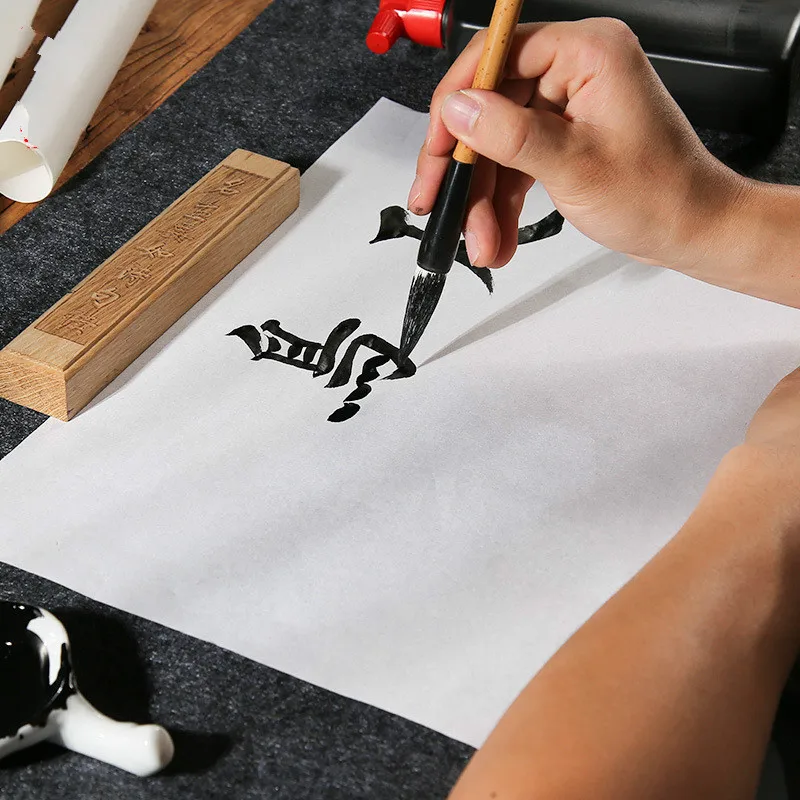 

White Rice Paper Chinese Calligraphy and Painting Practice Xuan Paper for Beginner Brush Pen Writing Papier Papel Para Dibujar