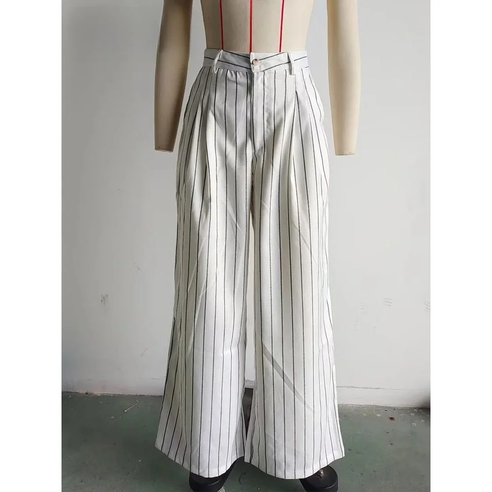 

TR Women's Faion Autumn Coats Bla And White Stripe plus Seven Sve Length Brand 3