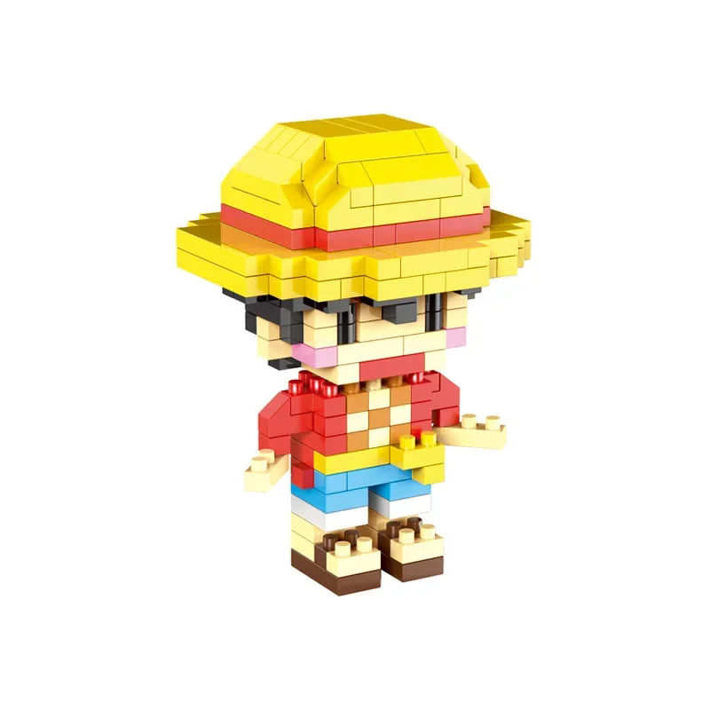 2247pcs+ Anime One Piece Building Blocks Thousand Sunny Pirate Ship Luffy Tony Chopper Micro Bricks Figures For Christmas gift