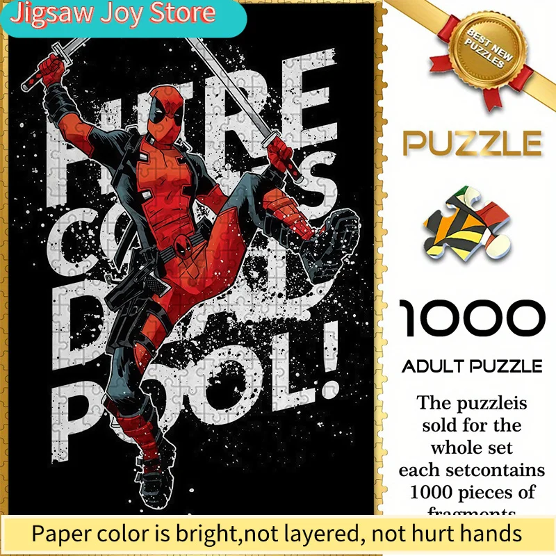 

Marvel Themed Seamless Jigsaw Puzzle Z1.15-30, Holding Dual Swords Design - Durable Thickened DIY Puzzle, Educational Game fo