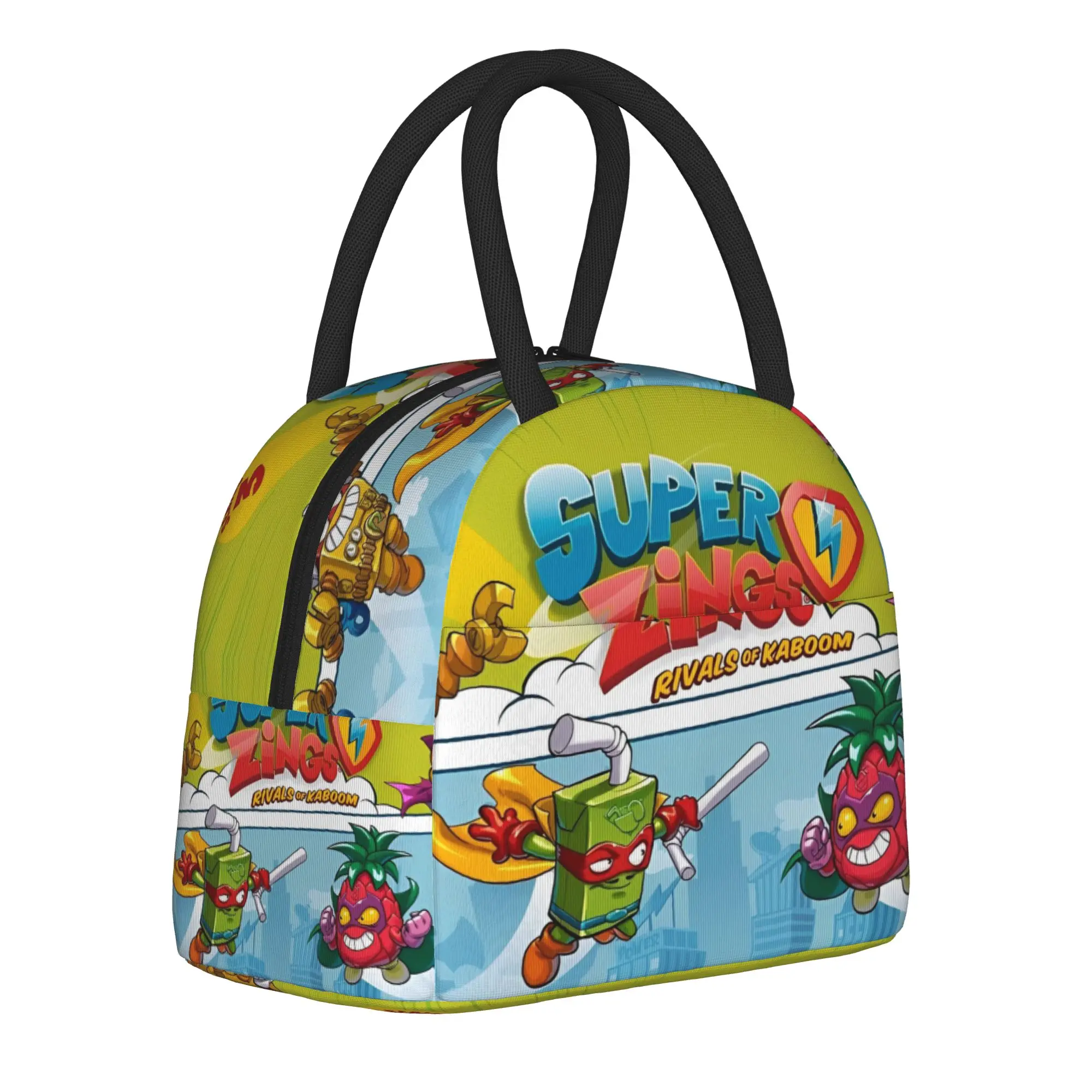 Insulated Lunch Bag Super Zings Merch Funny Superzings Food Box Fashion Thermal Cooler Bento Box For School