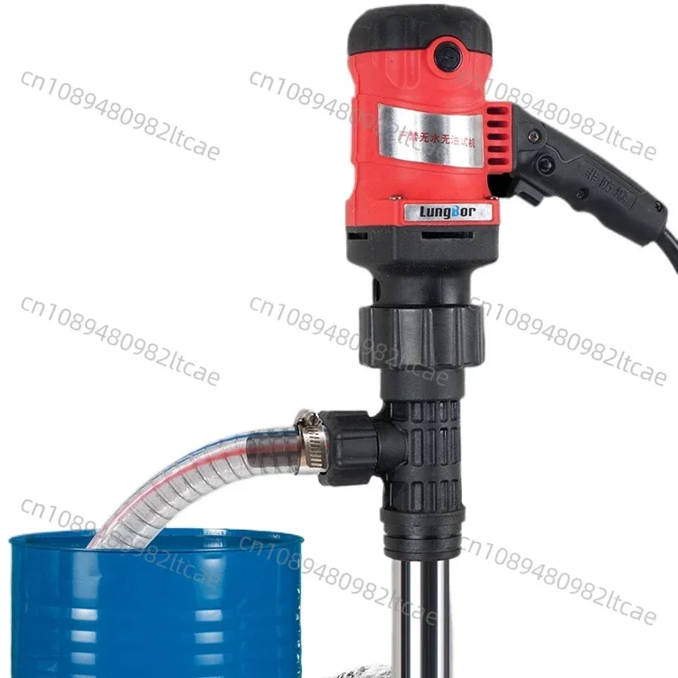 Portable Electric Oil Suction Oil Barrel Pump Diesel  220V High Power Anti-Corrosion  Fuel Filler