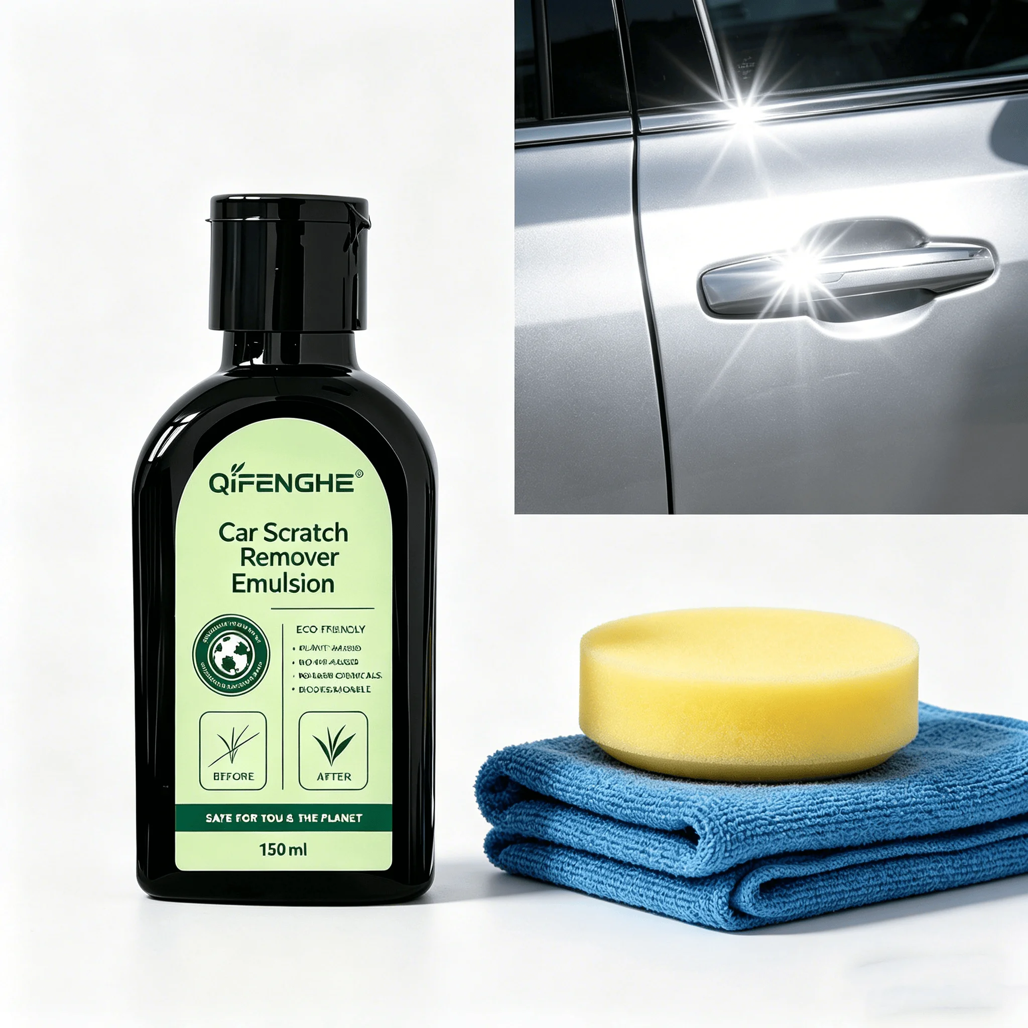 Car Paint Scratch Remover Emulsion 150ml - Effectively Erases Scratches & Restores Shine