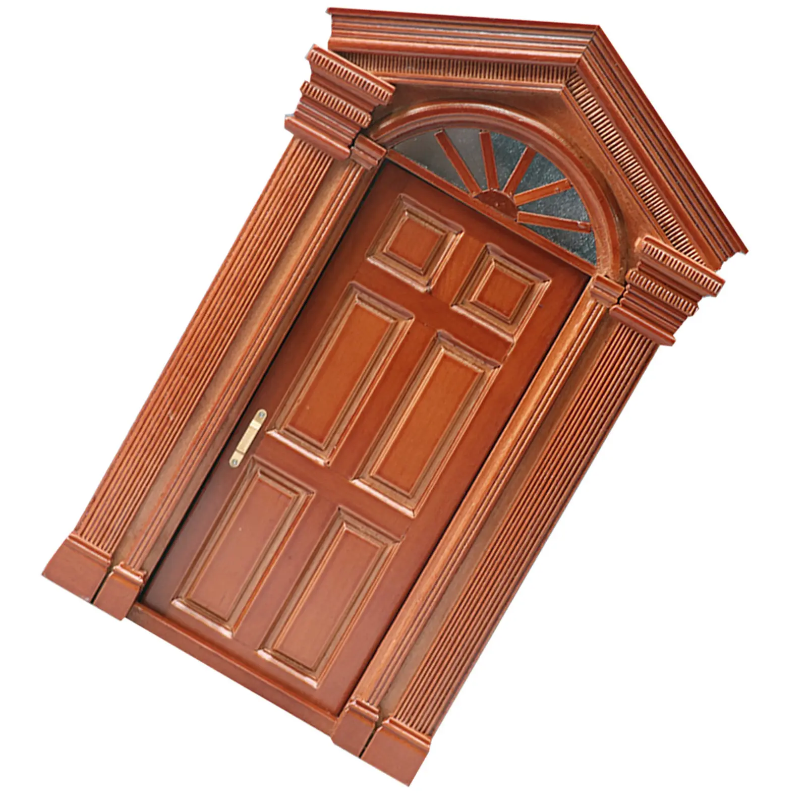 

Wooden Miniature Door for Dollhouse Decoration Realistic Lifelike Design Warm for Mini House Interiors DIY Wooden