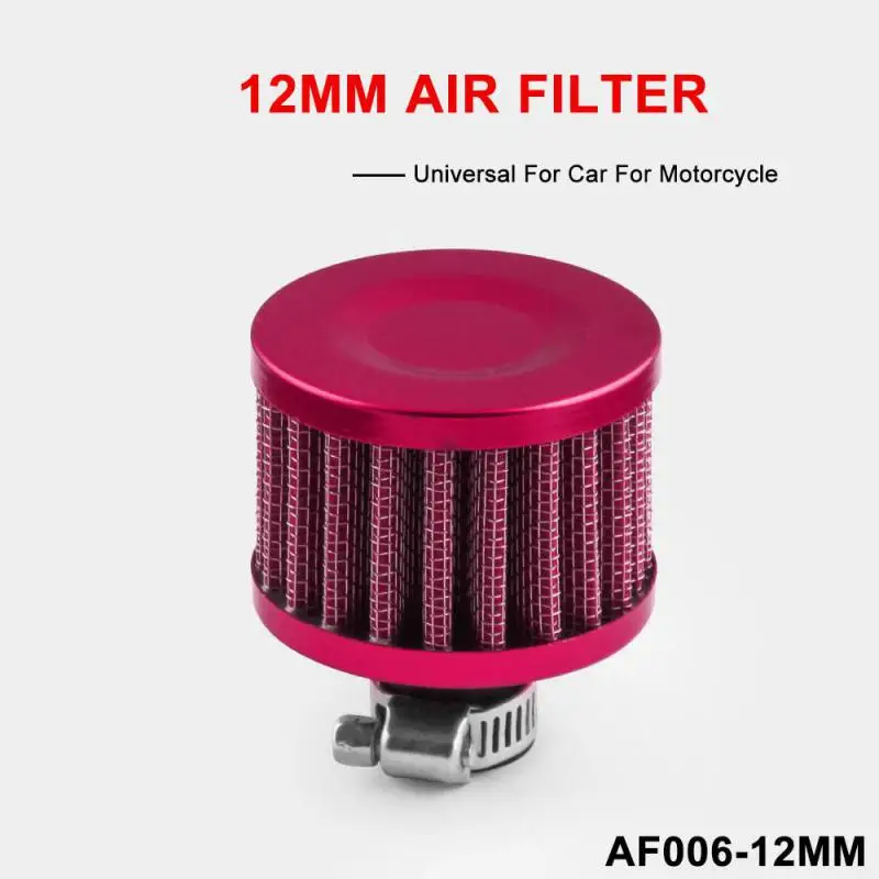 New Universal 12mm Car Air Filter for Motorcycle Cold Air Intake High Flow Crankcase Vent Cover Mini Breather Filters