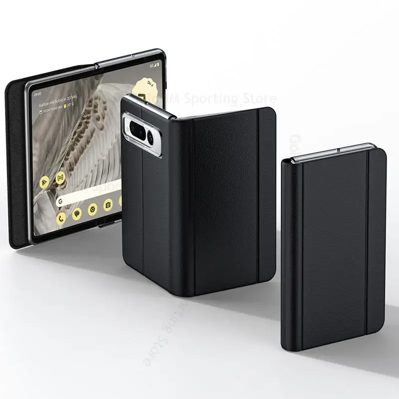 For Google Pixel Fold Magnetic Flip Kickstand Leather Phone Case For Pixel Fold G9FPL Book Stand Shockproof Cover For Pixel Fold
