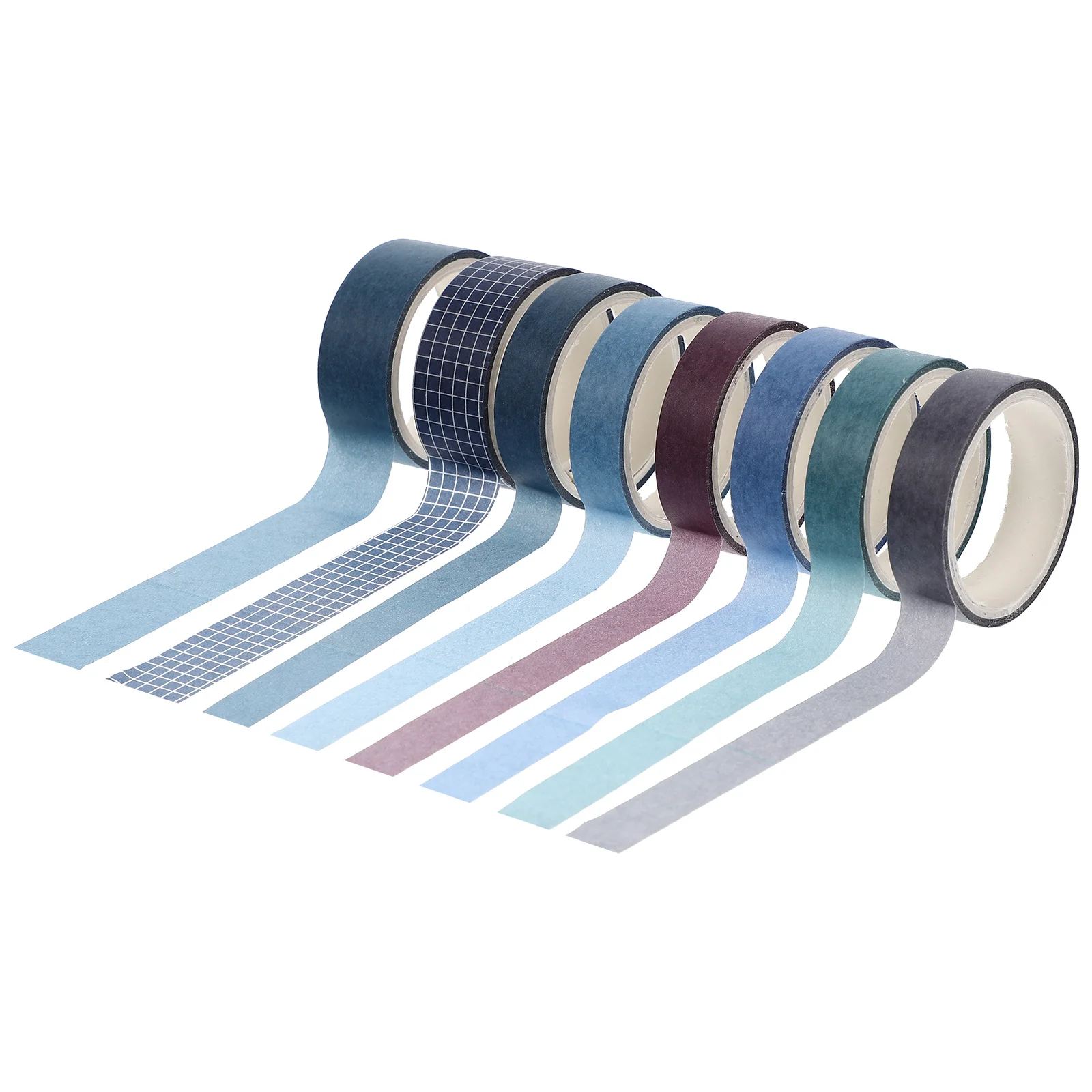 8 Rolls Washi Tape Decorative Simple Style Hand Account DIY Scrapbooking Gift Wrapping Adhesive Paper Tapes DIY Crafts
