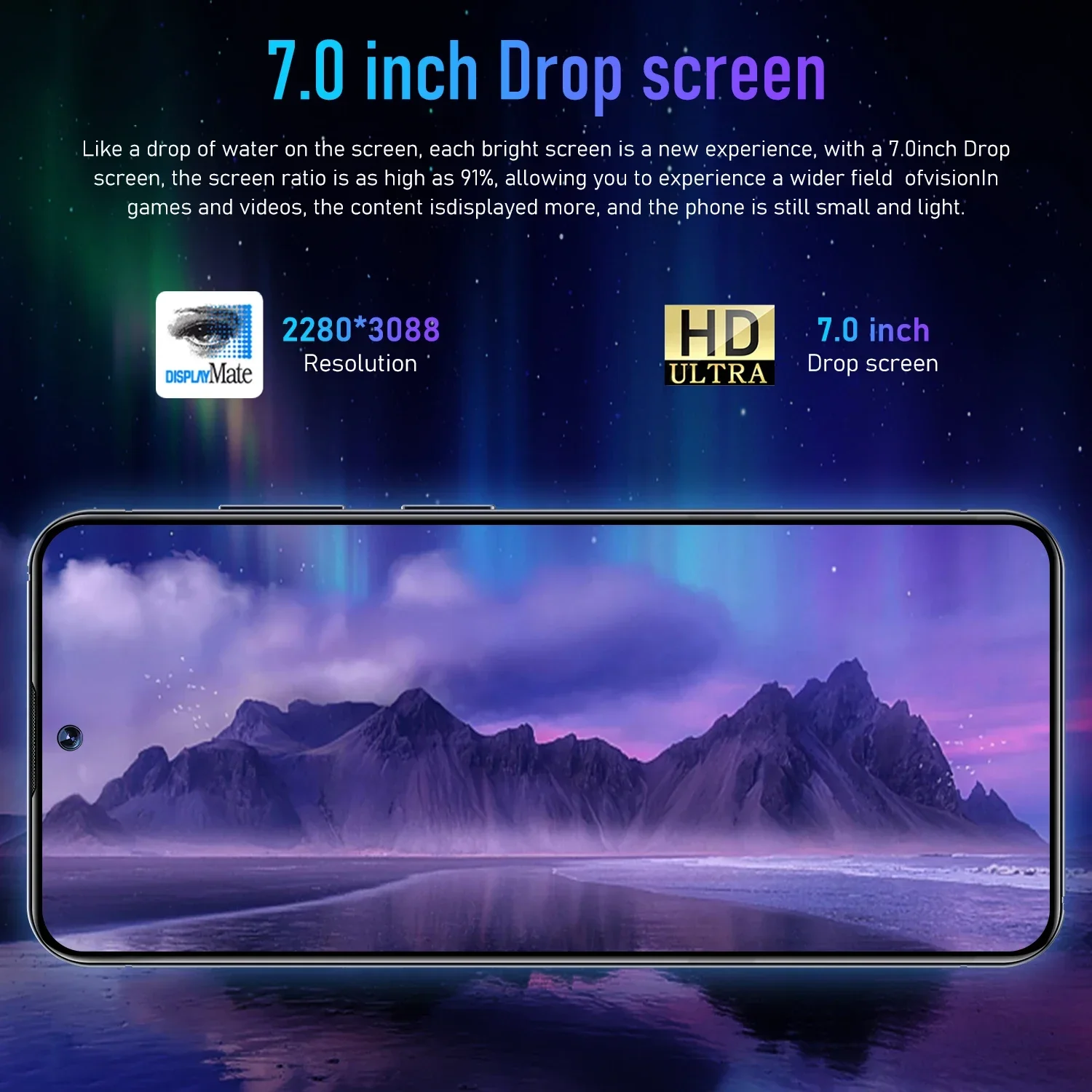 S26 Ultra-teléfono inteligente 5G, dispositivo de 7,0 pulgadas, 16 GB + 1T, Dual SIM, Android 13, 48MP + 72MP, 7000mAh, edición Global, para videojuegos