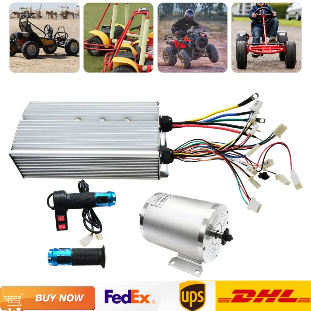 

Brushless Motor High-speed BLDC Motor with 3 Speeds Controller and Reverse Function