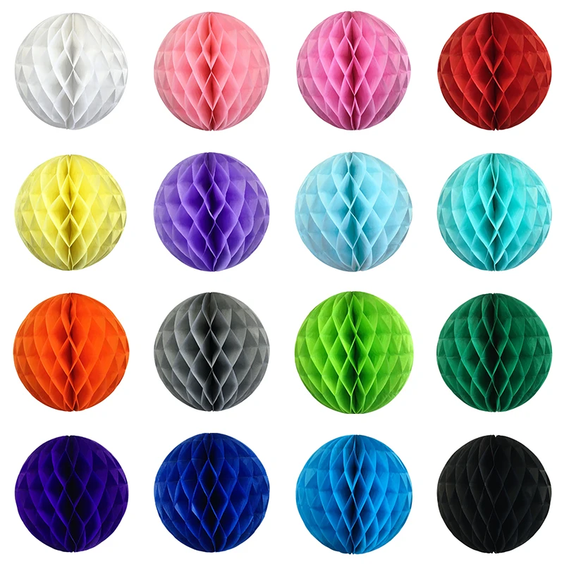 1pc 2\'\' 4\'\' 6\'\' honeycomb ball paper flower lantern ball wedding party kids birthday party xmas decoration baby show supplies