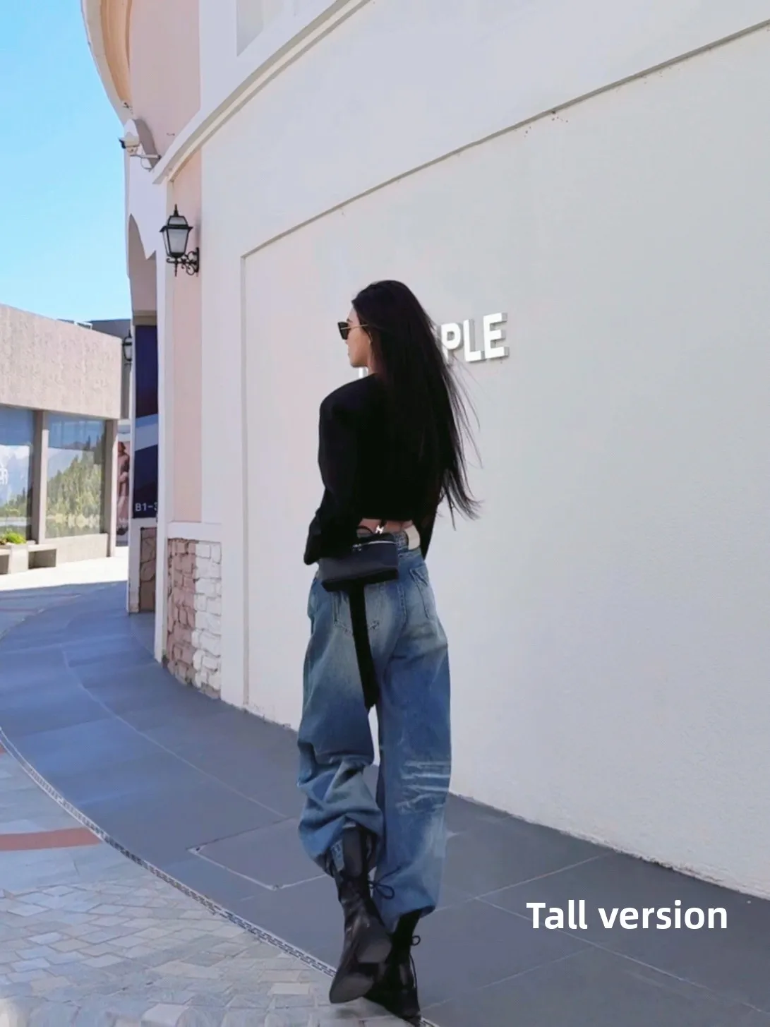 

Широкие брюки-ножи расширенной длины Джинсовые джинсы Американские ретро синие свободные женские брюки длиной до пола Джинсы с высокой талией