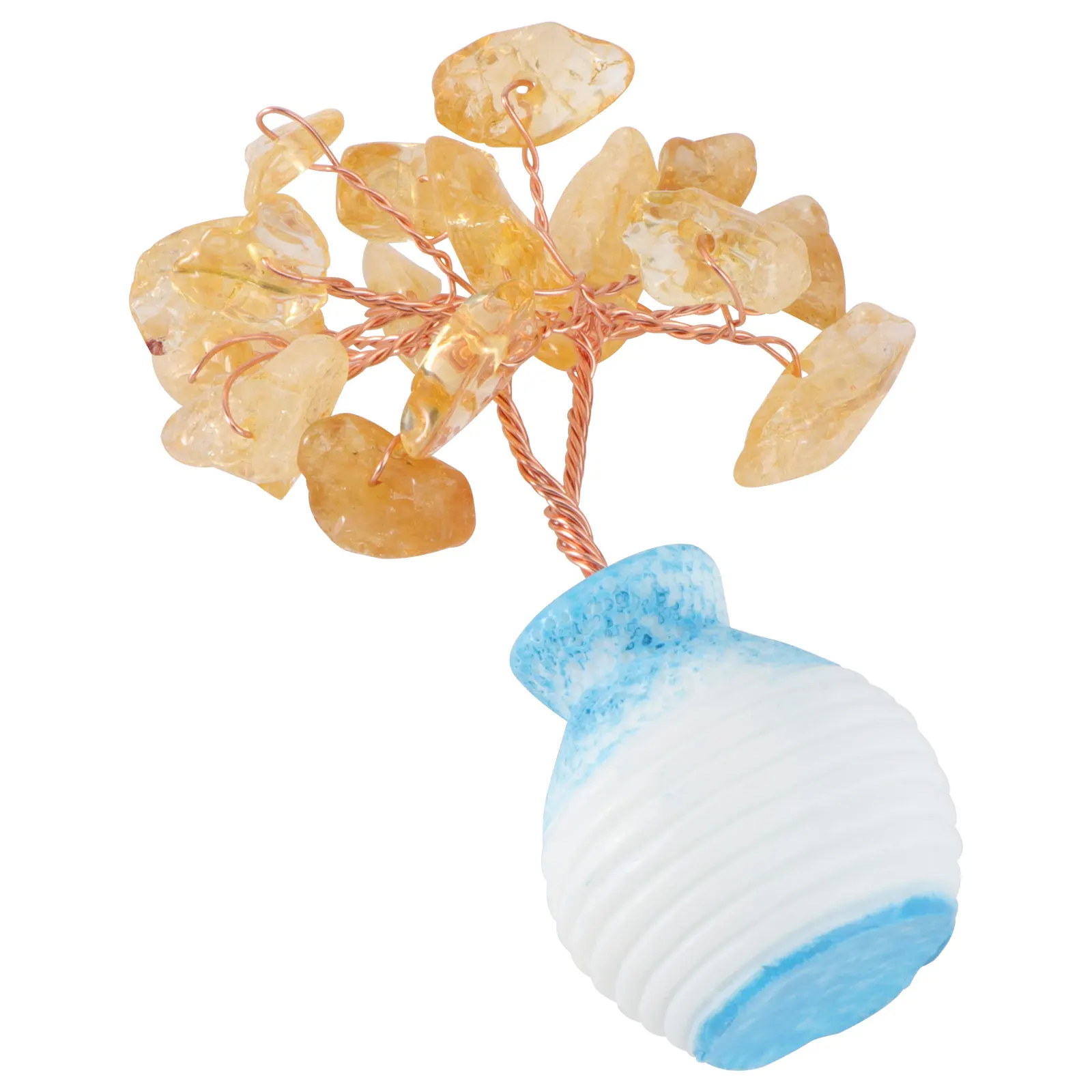 

1pc Lucky Tree Ornaments Crystal Money Plant Feng Shui Decor Mini Artificial Plants Office Accessories Realistic Stylish