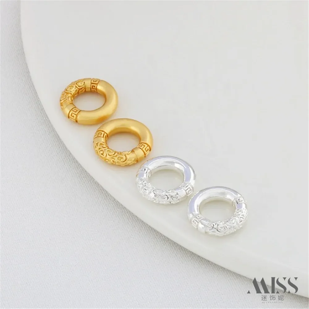 14K Bag Jin Xiangyun Qiankun Circle Ring Running Ring DIY Bracelet Necklace Card Ring Connecting Concentric Ring