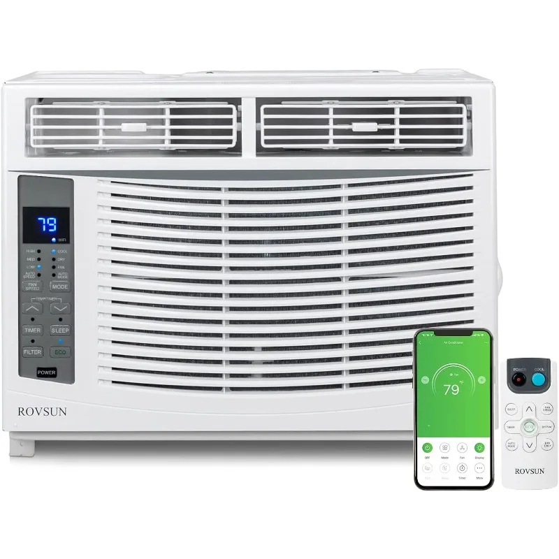 ROVSUN Smart 6000BTU Window Air Conditioner with WiFi, Energy Saving Window AC Unit