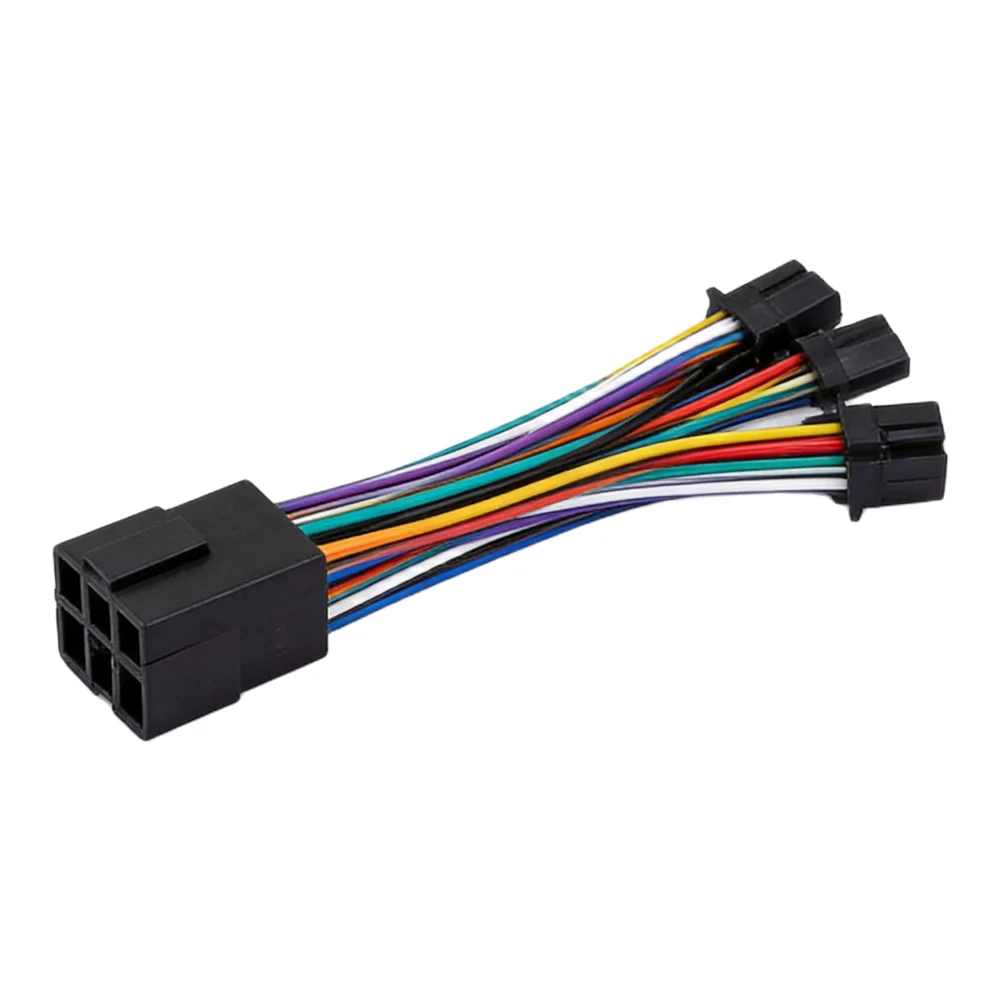 185mm Length CD Tail Line Adapter Replacement Audio Installation Kit Wear-resistant Materials Easy Installation