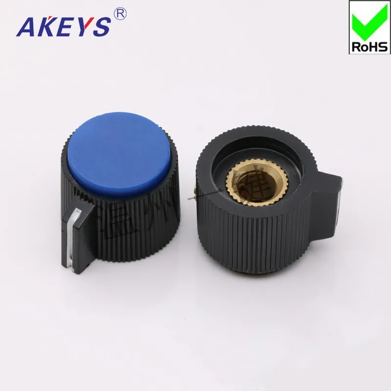 10 pcs KNP-21-6.0 band Switch knob with screws fixed electronic handwheel positioning shaft Selector Switch Knob cap