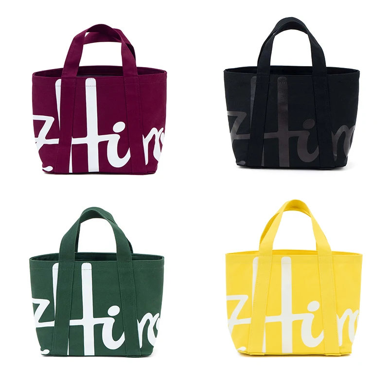 

Брендовая маленькая холщовая сумка-тоут для женщин, модная буквенная сумка высокого качества из плотного хлопка для покупок
