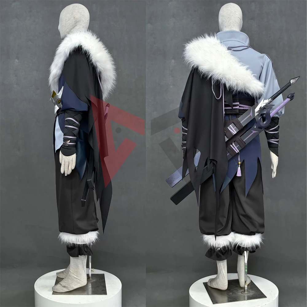 New Game Ninja Uchihang Sasukesing Cosplay Costume Hero Shirt Pants Cloak Mask For Game Party Halloween Custom Made view 2