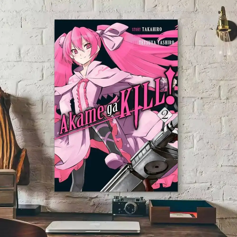 Akame ga Kill! Manga   Poster Waterproof HD Art Wall Decal Self-Adhesive Print