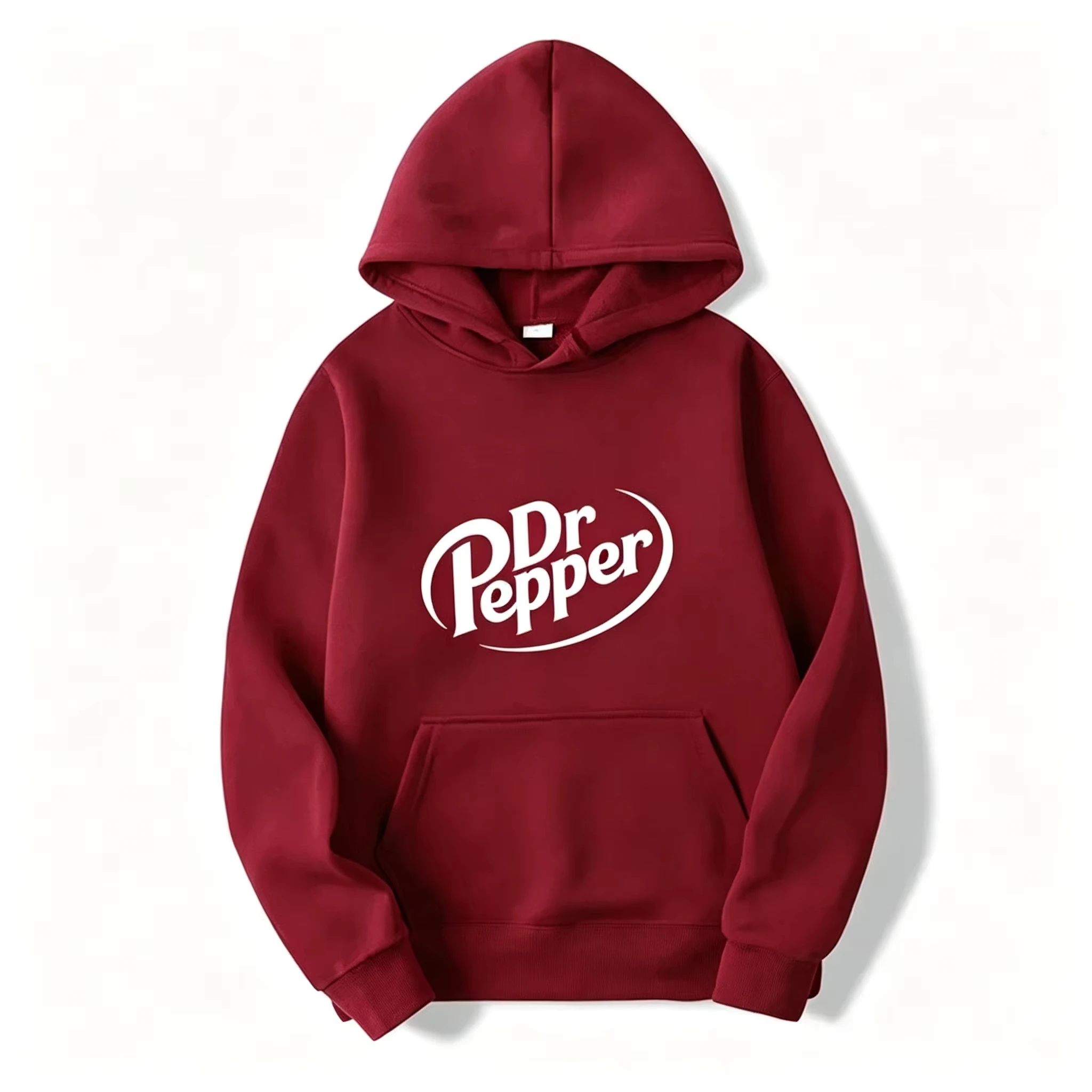 Herbstliche warme Dr Pepper Kapuzenpullover mit Buchstabenprint, Streetwear Herrenmode, Fleece-Sweatshirts, lässige Unisex-Pullover, modische Oberteile – Detail 11