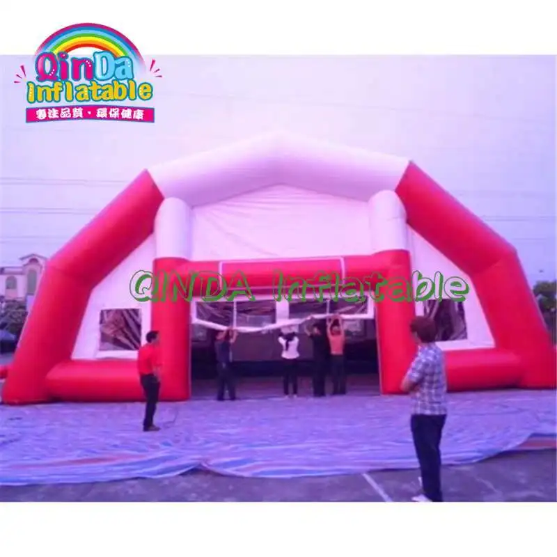 Cancha de tenis inflable más popular con arco inflable con dosel de Trade Show, tienda de campaña con arco inflable gigante a la venta