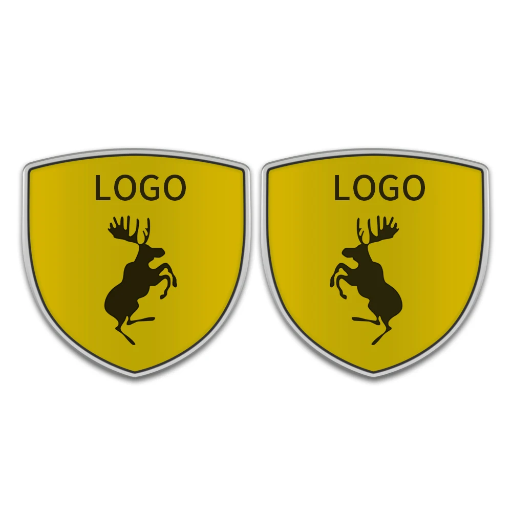

2pcs Badge For Volvo Prancing Moose Emblem Sticker Windows Sticker Side Rear Sticker For Volvo XC60 XC90 XC40 S90 V90 S60 V60