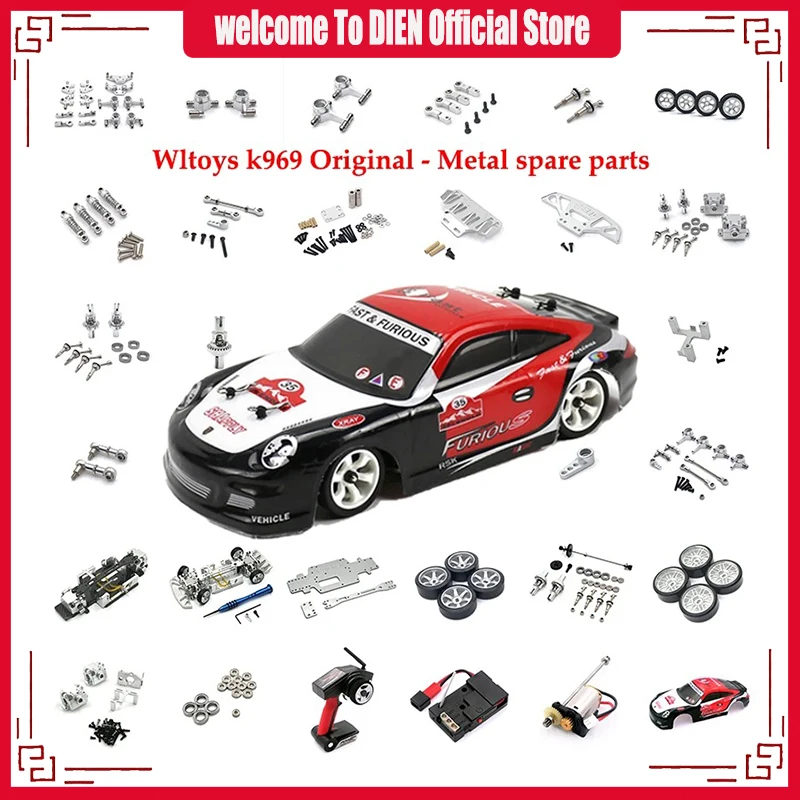 WLtoys K969 284131 K979 K989 K999 P929 P939 Metal Screws Fastener Kit Repair Tools 1/28 RC Car Spare Parts Upgrade Accessories