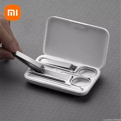 Xiaomi Mijia 5 in 1 Manicure Sets Nail Clipper Professional Pedicure Nail Cutter Tool Tracel Case Kit Files Ear Pick for Home