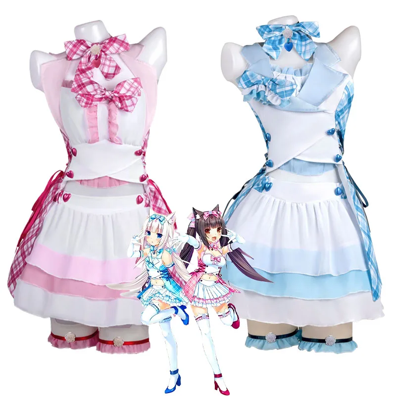 

NEKOPARA Chocolat Cosplay Costume Vanilla Cosplay Dress Maid Dress Lolita NEKOPARA Cosplay Halloween Party Role Play Uniform