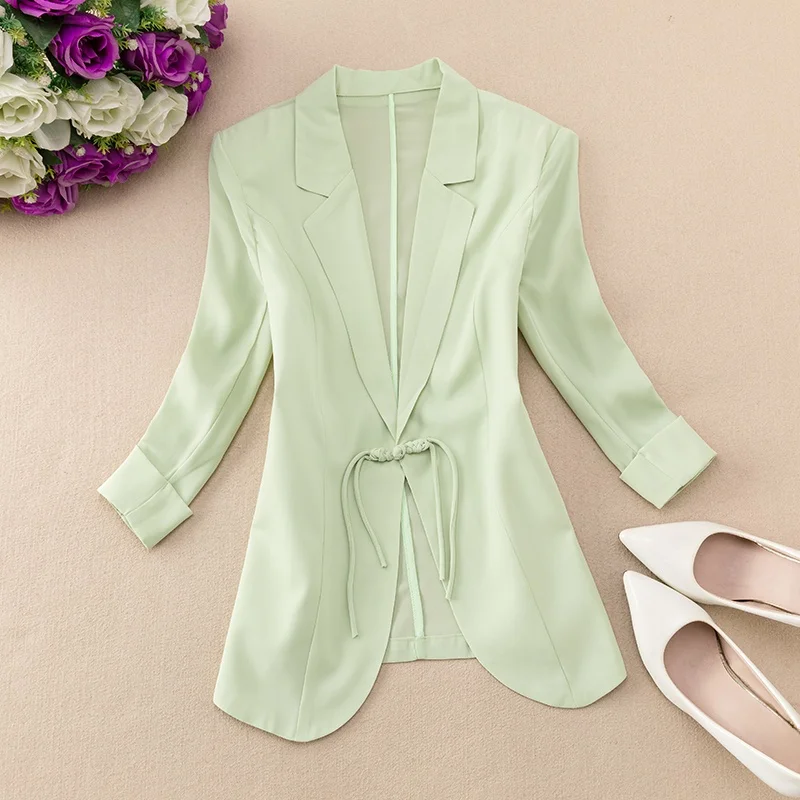 قميص Jaet نسائي صغير الحجم مصمم بأزرار سفلية رفيعة لربيع وصيف جديد Sle Seven Sve Busin #4