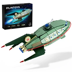 MOC Spaceship Building Blocks Set Ship Boat Scene with Details Model Collection 928 Pieces Bricks Toys for Kids Birthday Gifts
